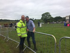 Sean McDonagh and Liam Kelly helping out at the Show